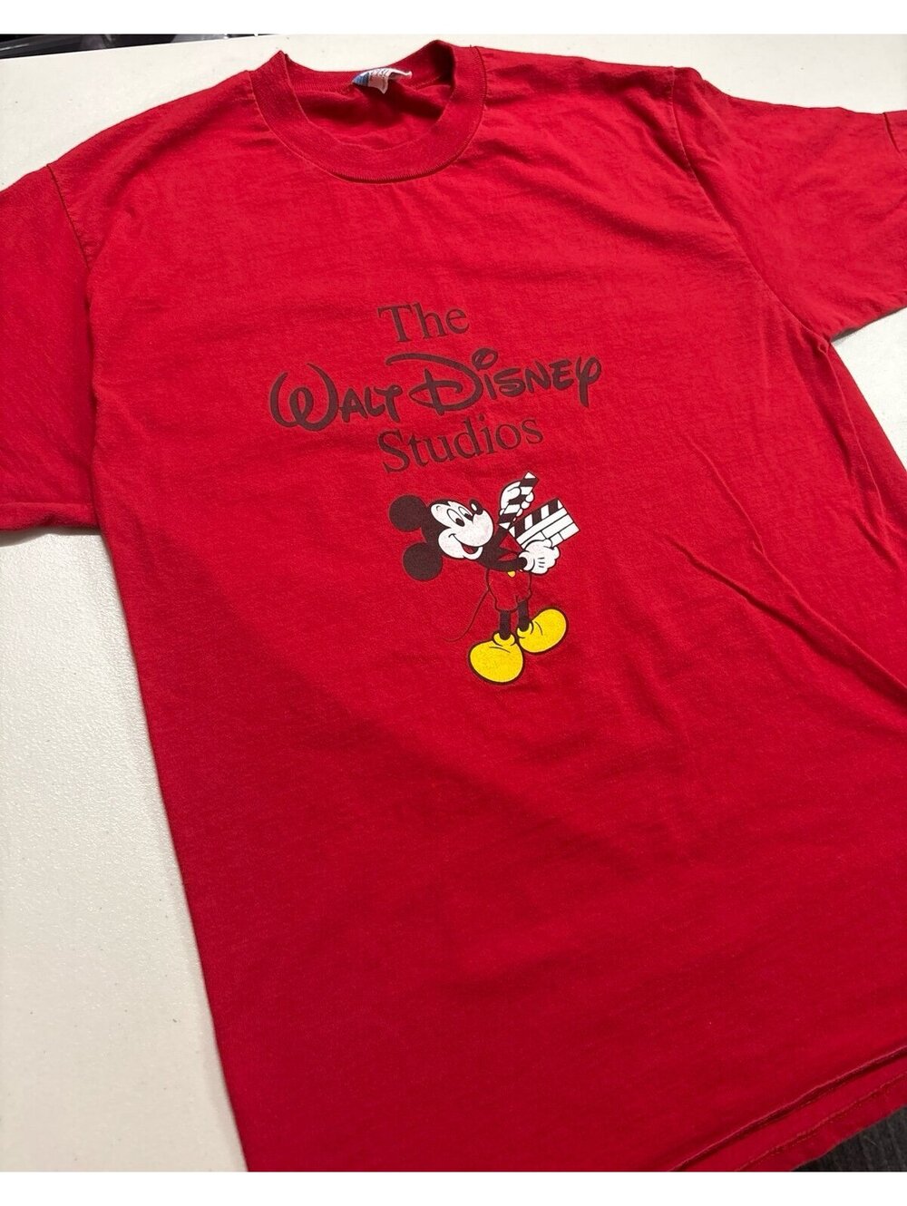 Vintage Disney Character Fashions Walt Disney Studios Mickey Mouse Tee Sz Large
